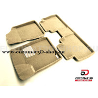 Текстильные 3D коврики Euromat3D Lux в салон для Nissan Murano (Z51) (2009-2015) № EM3D-003704T Бежевые Текстильные 3D коврики Euromat3D Lux в салон для Nissan Murano (Z51) (2009-2015) № EM3D-003704T Бежевые