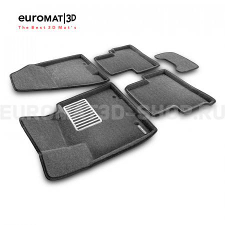 Текстильные 3D коврики Euromat3D Lux в салон для Kia Sportage (2016-2022) № EM3D-002927G Серые Текстильные 3D коврики Euromat3D Lux в салон для Kia Sportage (2016-2022) № EM3D-002927G Серые