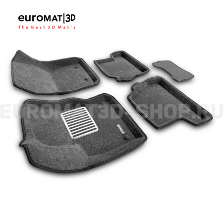 Текстильные 3D коврики Euromat3D Lux в салон для Ford Focus 3 (2011-) № EM3D-002207G Серые Текстильные 3D коврики Euromat3D Lux в салон для Ford Focus 3 (2011-) № EM3D-002207G Серые