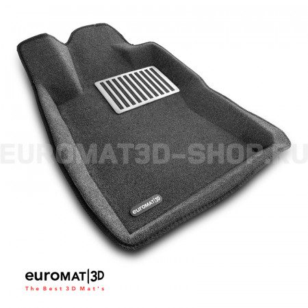 Текстильные 3D коврики Euromat3D Lux в салон для Subaru Forester (2018-) № EM3D-004702G Серые