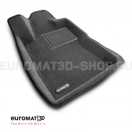 Текстильные 3D коврики Euromat3D Business в салон для Subaru Forester (2018-) № EMC3D-004702G Серые