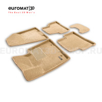 Текстильные 3D коврики Euromat3D Business в салон для Kia Sportage (2016-2022) № EMC3D-002927T Бежевые Текстильные 3D коврики Euromat3D Business в салон для Kia Sportage (2016-2022) № EMC3D-002927T Бежевые