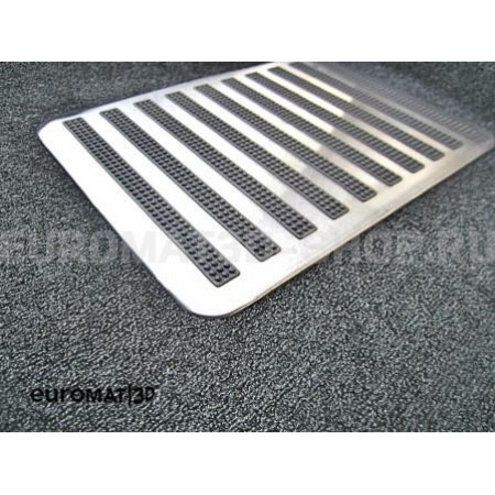 Текстильные 3D коврики Euromat3D Lux в салон для Volkswagen Passat B6 (2005-2011) № EM3D-005412G Серые
