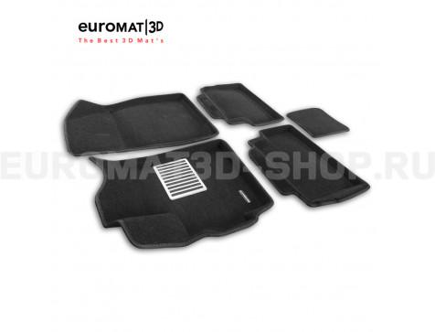 Текстильные 3D коврики Euromat3D Lux в салон для Omoda C5 (2022-2025) № EM3D-001460 Текстильные 3D коврики Euromat3D Lux в салон для Omoda C5 (2022-2025) № EM3D-001460