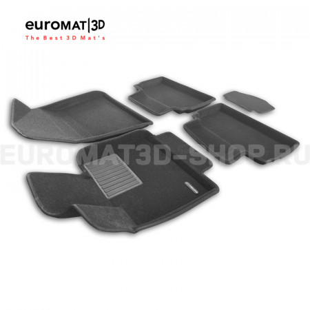 Текстильные 3D коврики Euromat3D Business в салон для Changan UNI-T (2023-) № EMC3D-001333