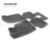 3D коврики Euromat3D EVA в салон для Lexus GS (2012-2015) № EM3DEVA-003215