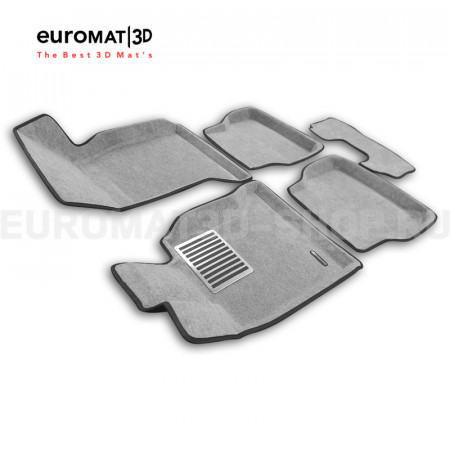 Текстильные 3D коврики Euromat3D Lux в салон для Bmw 5 (E60) (2003-2010) № EM3D-001204S Светло-серые Текстильные 3D коврики Euromat3D Lux в салон для Bmw 5 (E60) (2003-2010) № EM3D-001204S Светло-серые