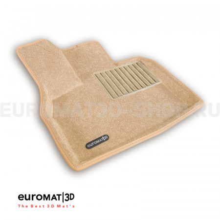 Текстильные 3D коврики Euromat3D Business в салон для Tenet T8 (2025-) № EMC3D-001446T Бежевые